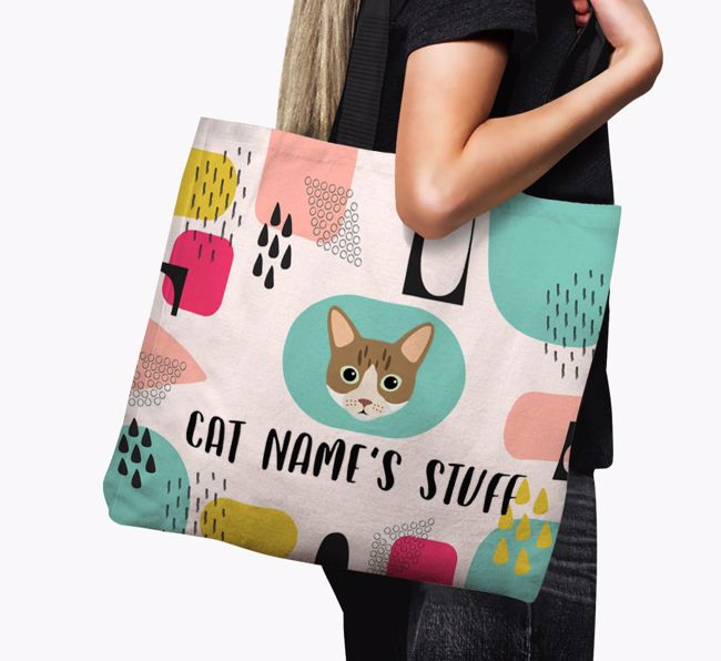 Abstract {dogsName}'s Stuff - Personalised {breedFullName} Canvas Bag